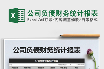 2022年公司負(fù)債財(cái)務(wù)統(tǒng)計(jì)報(bào)表