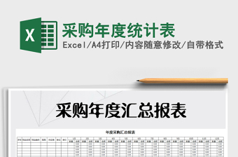 2021年采購年度統(tǒng)計表