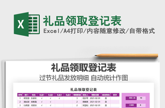 2021年禮品領(lǐng)取登記表