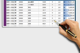 2022年仓库出货明细表免费下载