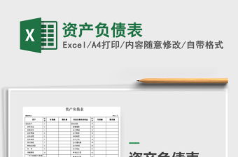 2021年資產(chǎn)負(fù)債表免費(fèi)下載