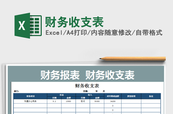 2022年財務(wù)收支表免費下載