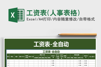 2021年工資表(人事表格)