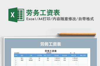 2022年勞務(wù)工資表免費(fèi)下載