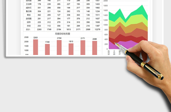 2021年業(yè)務(wù)員上半年銷售目標數(shù)據(jù)圖表