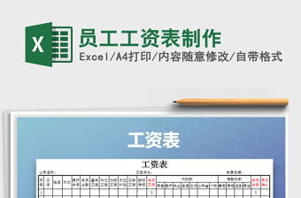 2021年員工工資表制作免費下載