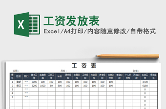 2021年工資發(fā)放表免費(fèi)下載