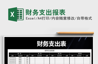 2022年財務(wù)支出報表