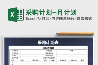 2022年采購(gòu)計(jì)劃-月計(jì)劃免費(fèi)下載