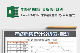 2021年年終銷售統計分析表-自動