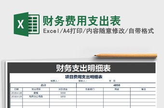2022年財(cái)務(wù)費(fèi)用支出表免費(fèi)下載