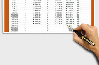 2021年財務日記賬-日期查詢