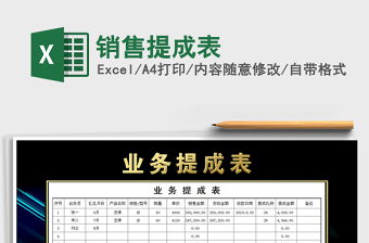 2021年銷售提成表