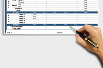 2021年收支日统计报表-物流部