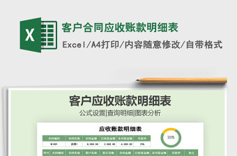 2021年客戶合同應收賬款明細表