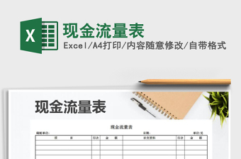 2021年現(xiàn)金流量表