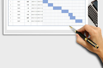2022年計劃表（自動日期）免費下載