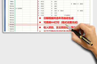 2022年家庭收支明細(xì)表（自動(dòng)計(jì)算）免費(fèi)下載