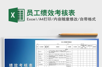 2021年員工績效考核表