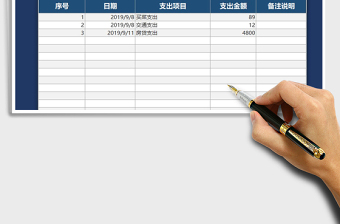 2021年家庭每月开销记账统计表免费下载