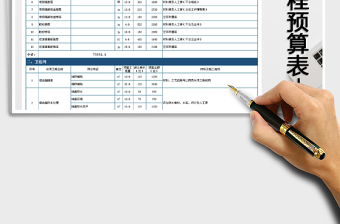 2021年房屋装修预算表-报价表免费下载