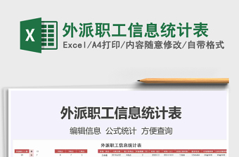 2021年外派職工信息統(tǒng)計表