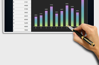 2021年柱形圖通用模板免費(fèi)下載