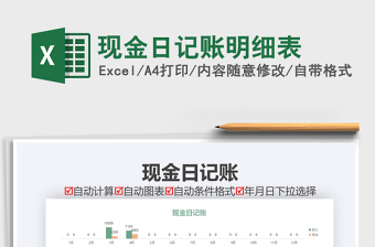 2021年現(xiàn)金日記賬明細(xì)表