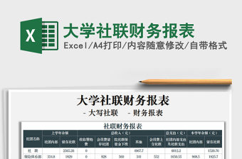2021年大學社聯(lián)財務報表