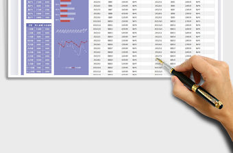 2021年財務收入支出記賬表-可視化圖表