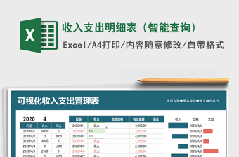 2022年收入支出明細(xì)表（智能查詢）免費(fèi)下載
