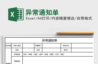 2021年異常通知單