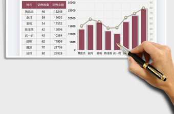 2021年营销分析销量与金额图表