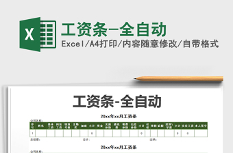 2021年工資條-全自動(dòng)