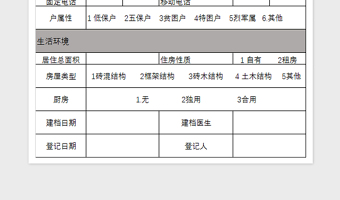 2021年浙江省基本公共衛(wèi)生服務(wù)規(guī)范--家庭基本信息登記表免費(fèi)下載