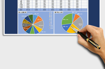 2021年年度收入分析表