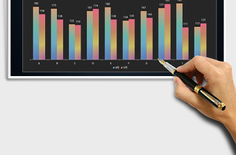 2022年柱形圖通用模板免費(fèi)下載