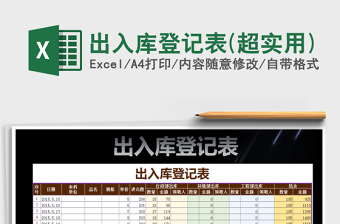 2022年出入庫登記表(超實用)免費下載