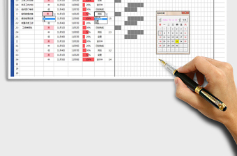 2021年项目工作计划甘特图