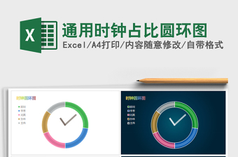 2021年通用時鐘占比圓環(huán)圖