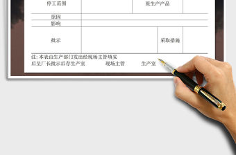 2022年停工報告單免費下載