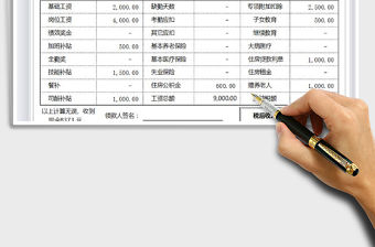 2021年累計預扣法工資表模板—自動計算