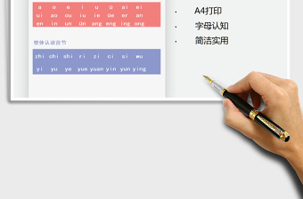 2021年漢語拼音字母表