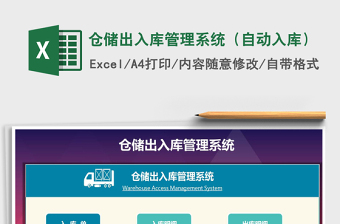 2021年倉儲出入庫管理系統(tǒng)（自動(dòng)入庫）