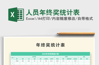 2021年人員年終獎(jiǎng)統(tǒng)計(jì)表