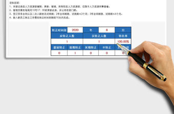 2021年試用期轉正登記表