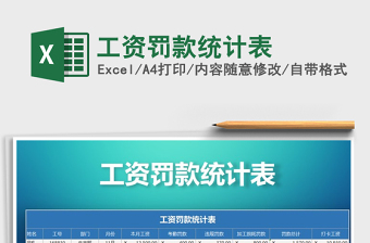 2022年工資罰款統(tǒng)計表