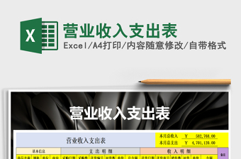 2021年?duì)I業(yè)收入支出表