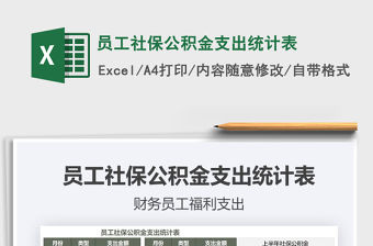 2021年員工社保公積金支出統計表