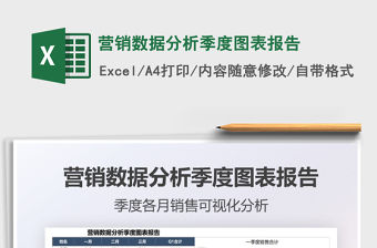 2021年營銷數據分析季度圖表報告